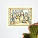 Noel 4 Penguins Wall Decal