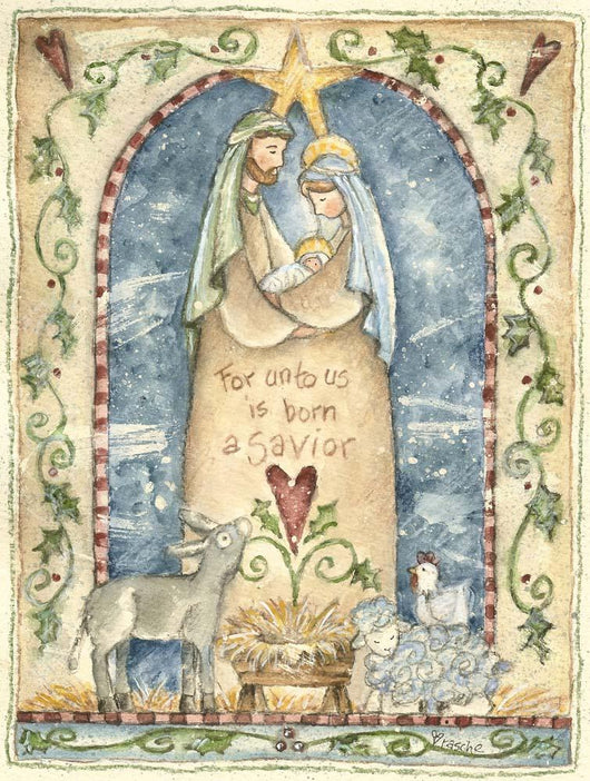 Unto Us Is Born Wall Decal