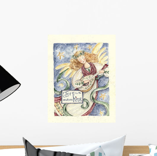 Angel with Guitar Glory Wall Decal