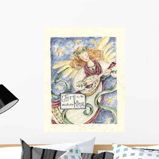 Angel with Guitar Glory Wall Decal