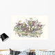 Six Geese Laying Wall Decal