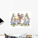 Eight Maids Milking Wall Decal Design 2