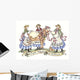 Eight Maids Milking Wall Decal Design 2