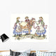 Eight Maids Milking Wall Decal Design 2