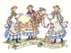 Eight Maids Milking Wall Decal Design 2