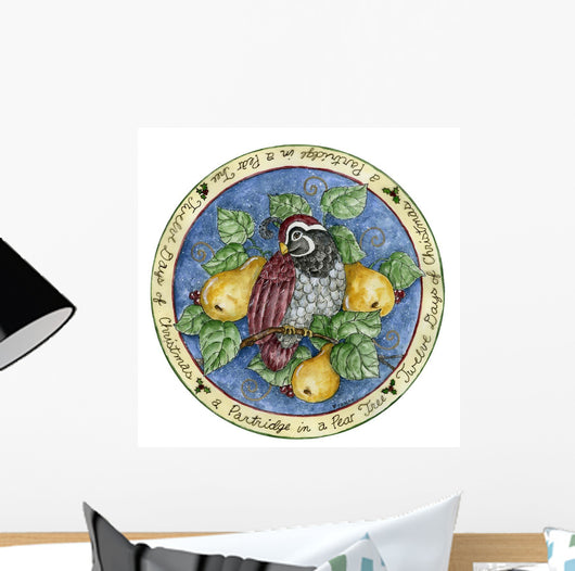 Partridge Tree Skirt Wall Decal