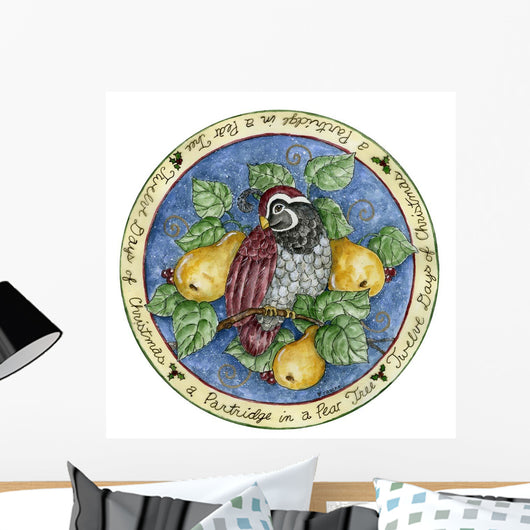 Partridge Tree Skirt Wall Decal