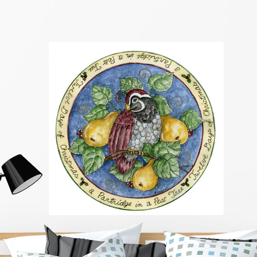 Partridge Tree Skirt Wall Decal