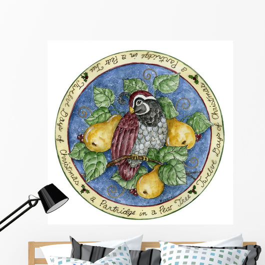 Partridge Tree Skirt Wall Decal