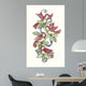 Calling Birds Stocking Wall Decal