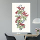 Calling Birds Stocking Wall Decal