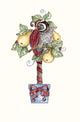 Partridge Stocking Wall Decal