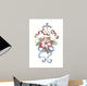 Turtle Doves Stocking Wall Decal
