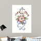 Turtle Doves Stocking Wall Decal