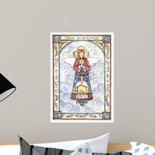 Joy to World Angel Wall Decal