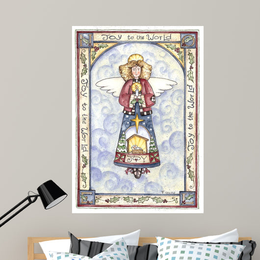 Joy to World Angel Wall Decal