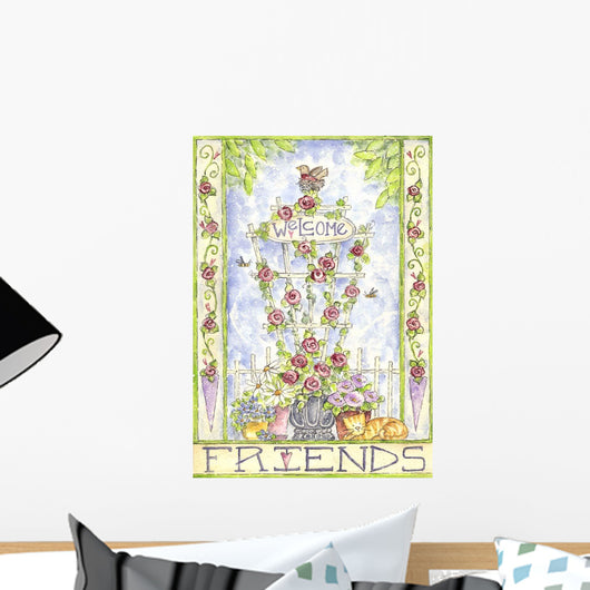Welcome Friends Wall Decal