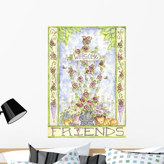 Welcome Friends Wall Decal