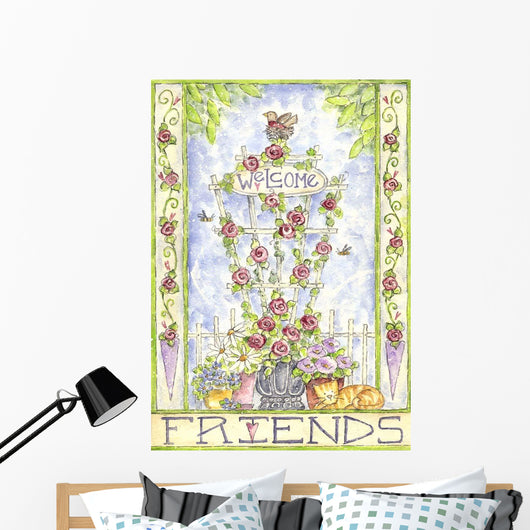 Welcome Friends Wall Decal