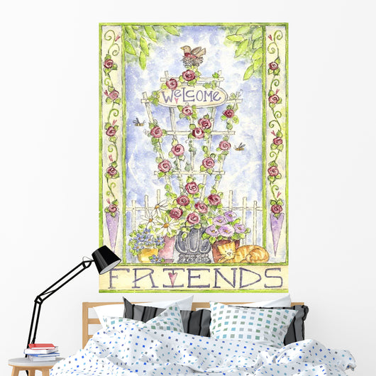 Welcome Friends Wall Decal
