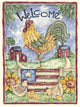 Welcome Rooster Wall Decal