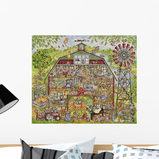 Barn Cats Wall Decal Design 1