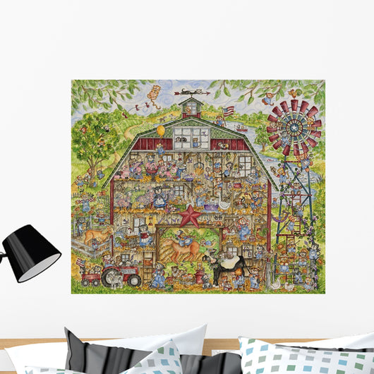 Barn Cats Wall Decal Design 1