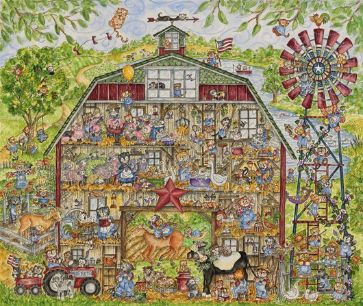 Barn Cats Wall Decal Design 1