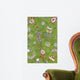 Festive Pattern Green Wall Decal