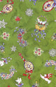Festive Pattern Green Wall Decal