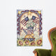 Garden Cat and Flags Wall Decal