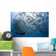 Diver Looks Schooling Jacks Wall Decal Design 4