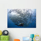 Diver Looks Schooling Jacks Wall Decal Design 3