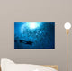 Diver Looks Schooling Jacks Wall Decal Design 1