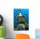 Titan Triggerfish Picking Coral Wall Decal Design 2
