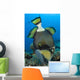 Titan Triggerfish Picking Coral Wall Decal Design 2