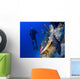 Hawksbill Turtle Resting Reef Wall Decal Design 2