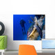 Hawksbill Turtle Resting Reef Wall Decal Design 2