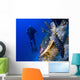 Hawksbill Turtle Resting Reef Wall Decal Design 2