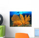 Diver Looks Large Gorgonian Wall Decal Design 3