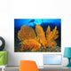 Diver Looks Large Gorgonian Wall Decal Design 3