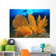 Diver Looks Large Gorgonian Wall Decal Design 3