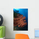 Diver Looks Large Gorgonian Wall Decal Design 1