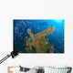 Diver Explores Wreck Japanese Wall Decal Design 2