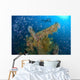 Diver Explores Wreck Japanese Wall Decal Design 2