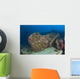 Diver Explores Wreck Us Wall Decal Design 2