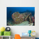 Diver Explores Wreck Us Wall Decal Design 2