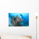 Diver Explores Wreck Us Wall Decal Design 1