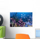 Fish Swarm over Shipwreck Wall Decal