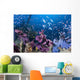 Fish Swarm over Shipwreck Wall Decal